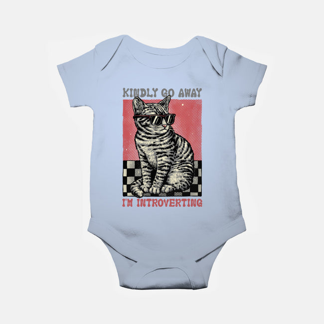 Introvert Mode-Baby-Basic-Onesie-glitchygorilla