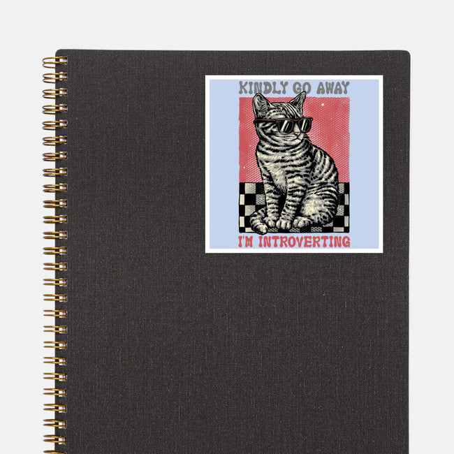 Introvert Mode-None-Glossy-Sticker-glitchygorilla