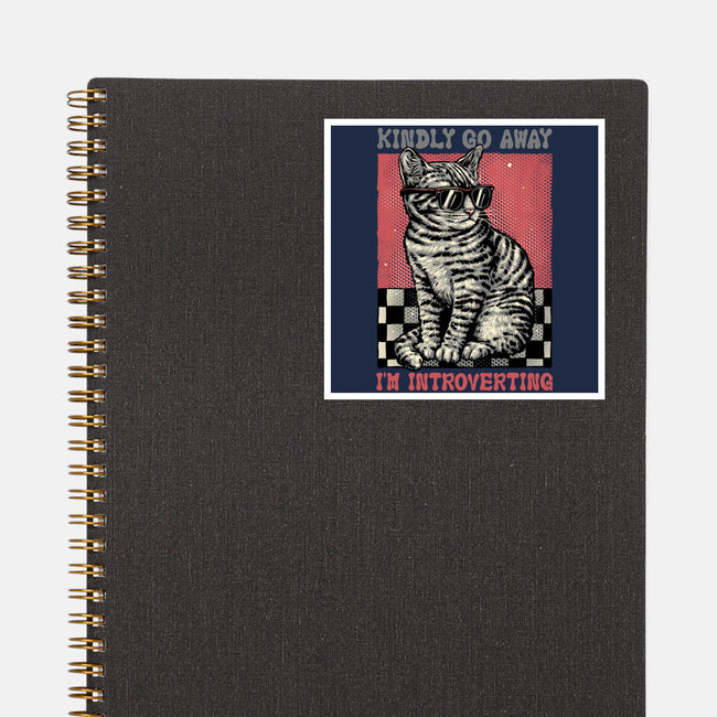 Introvert Mode-None-Glossy-Sticker-glitchygorilla