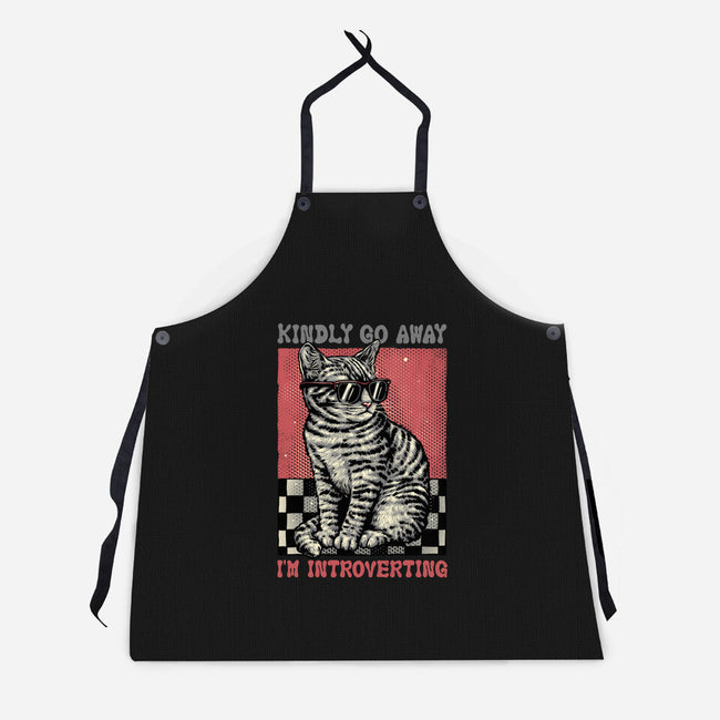 Introvert Mode-Unisex-Kitchen-Apron-glitchygorilla