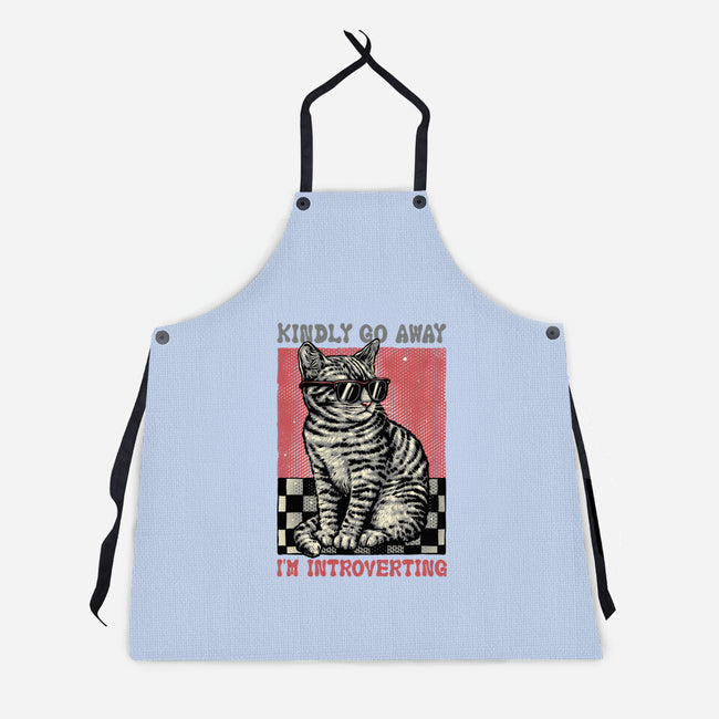 Introvert Mode-Unisex-Kitchen-Apron-glitchygorilla