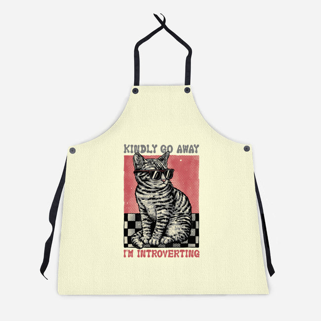 Introvert Mode-Unisex-Kitchen-Apron-glitchygorilla