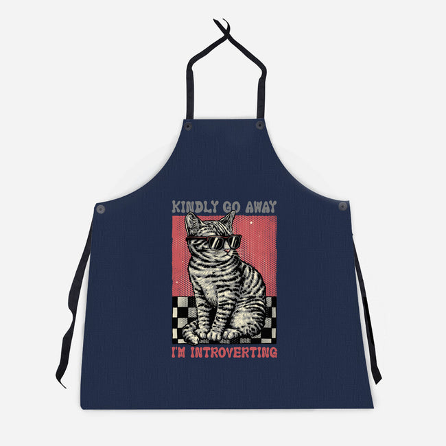 Introvert Mode-Unisex-Kitchen-Apron-glitchygorilla