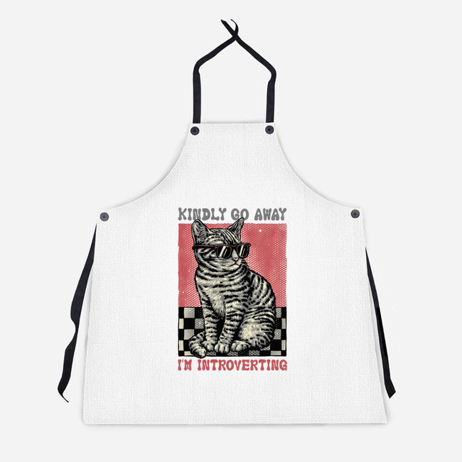Introvert Mode-Unisex-Kitchen-Apron-glitchygorilla