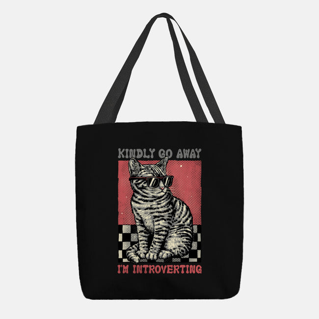 Introvert Mode-None-Basic Tote-Bag-glitchygorilla