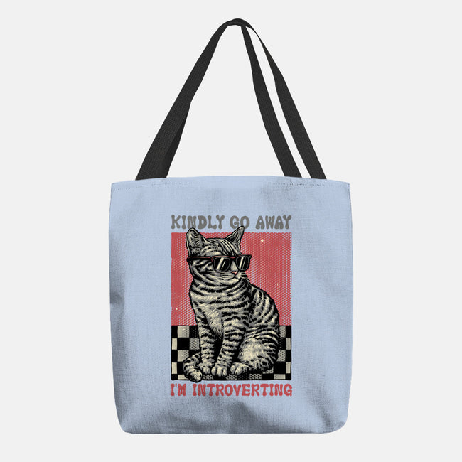 Introvert Mode-None-Basic Tote-Bag-glitchygorilla