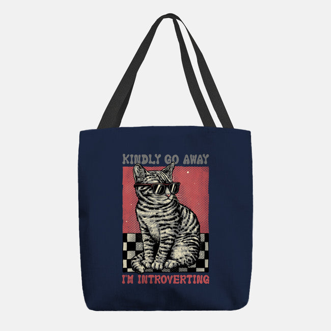 Introvert Mode-None-Basic Tote-Bag-glitchygorilla