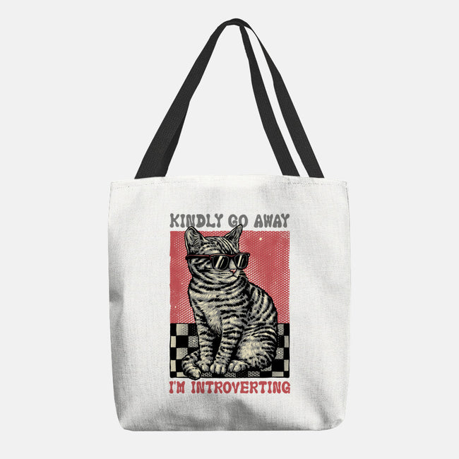 Introvert Mode-None-Basic Tote-Bag-glitchygorilla