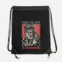Introvert Mode-None-Drawstring-Bag-glitchygorilla