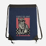 Introvert Mode-None-Drawstring-Bag-glitchygorilla