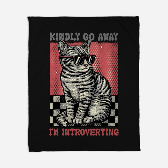 Introvert Mode-None-Fleece-Blanket-glitchygorilla