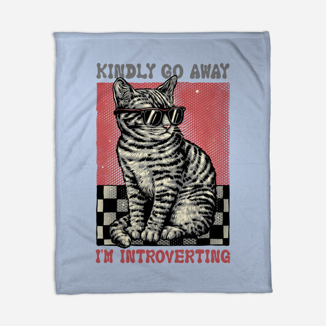 Introvert Mode-None-Fleece-Blanket-glitchygorilla
