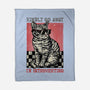 Introvert Mode-None-Fleece-Blanket-glitchygorilla