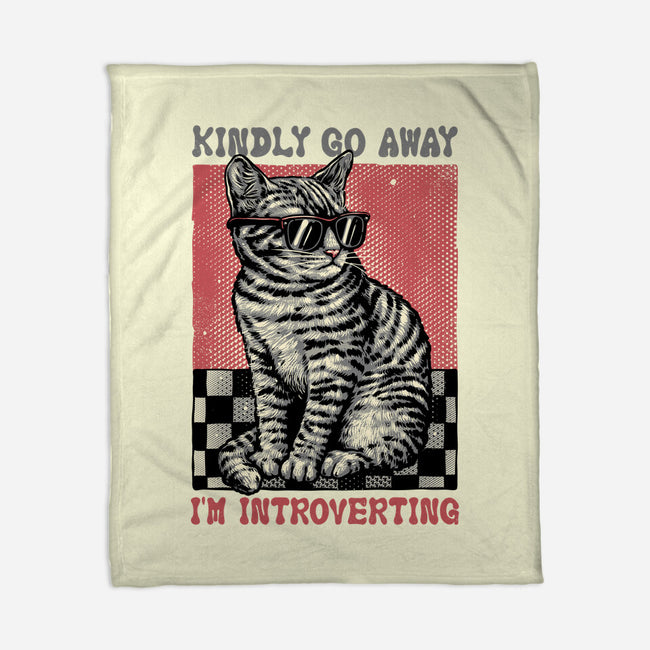 Introvert Mode-None-Fleece-Blanket-glitchygorilla