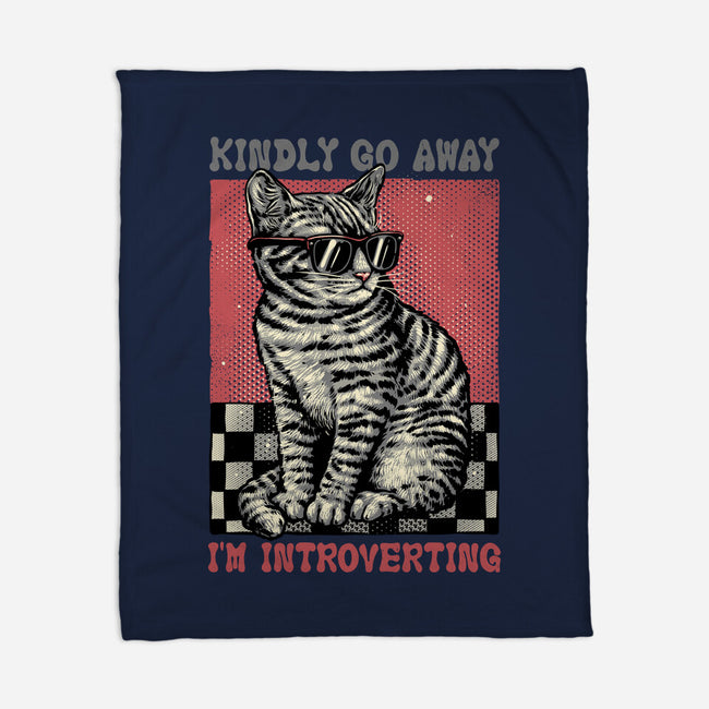 Introvert Mode-None-Fleece-Blanket-glitchygorilla