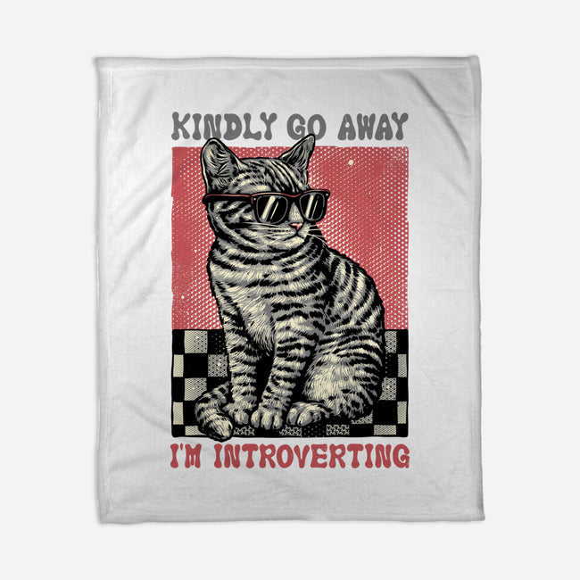 Introvert Mode-None-Fleece-Blanket-glitchygorilla