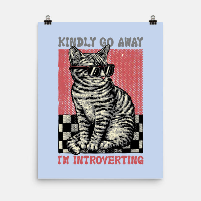 Introvert Mode-None-Matte-Poster-glitchygorilla