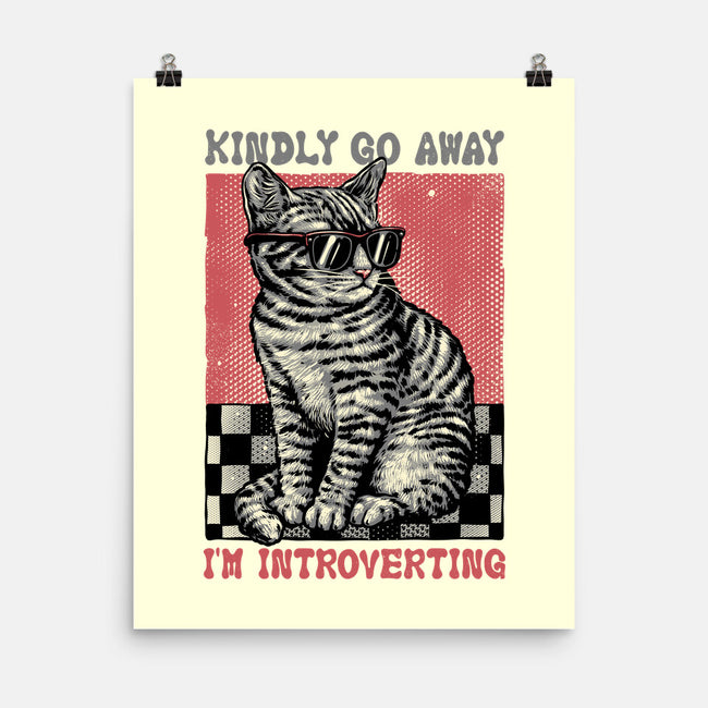 Introvert Mode-None-Matte-Poster-glitchygorilla