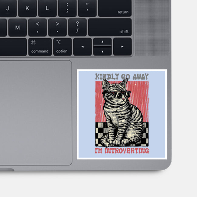 Introvert Mode-None-Glossy-Sticker-glitchygorilla