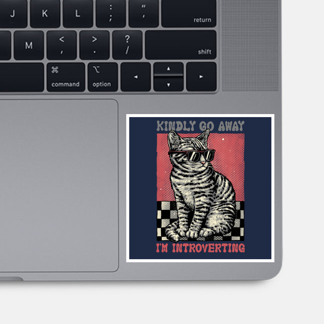 Introvert Mode-None-Glossy-Sticker-glitchygorilla