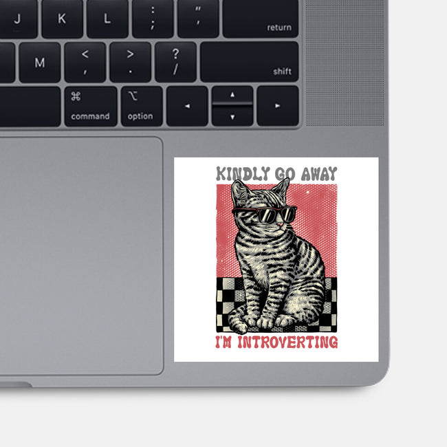 Introvert Mode-None-Glossy-Sticker-glitchygorilla