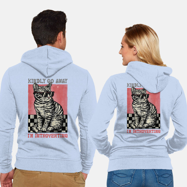 Introvert Mode-Unisex-Zip-Up-Sweatshirt-glitchygorilla