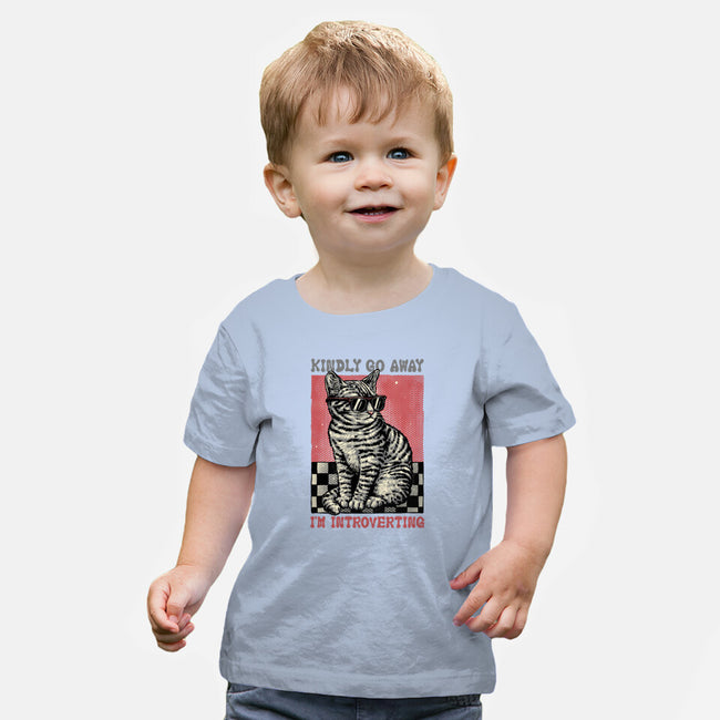 Introvert Mode-Baby-Basic-Tee-glitchygorilla