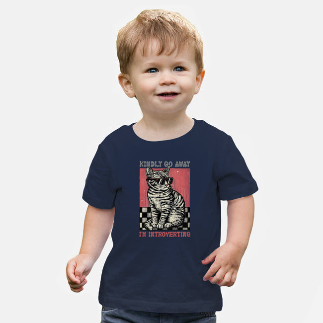 Introvert Mode-Baby-Basic-Tee-glitchygorilla
