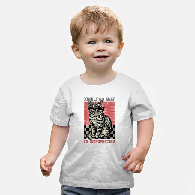 Introvert Mode-Baby-Basic-Tee-glitchygorilla