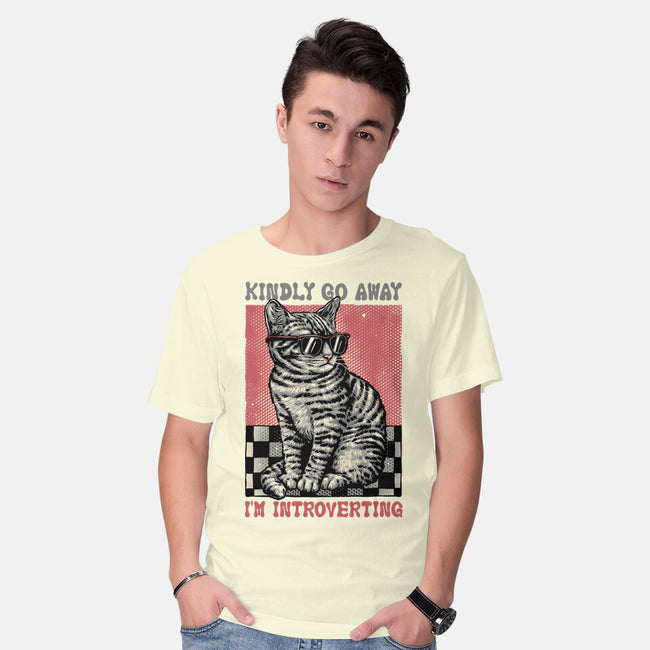 Introvert Mode-Mens-Basic-Tee-glitchygorilla