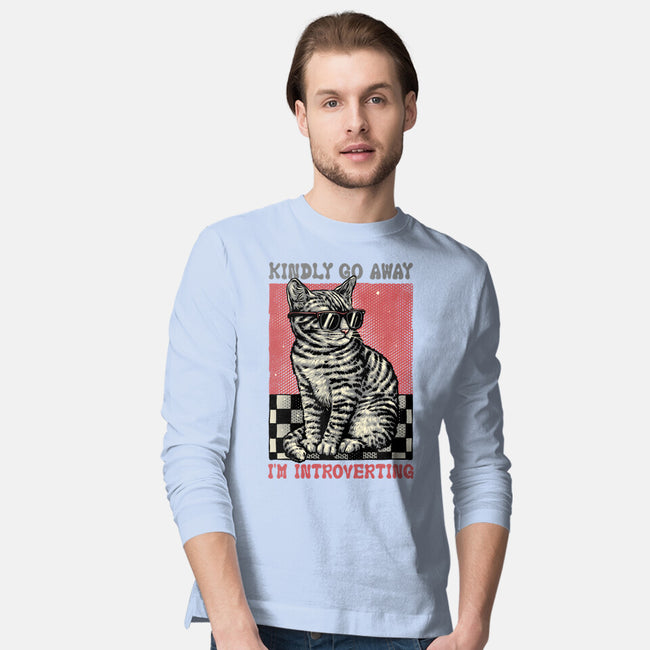 Introvert Mode-Mens-Long Sleeved-Tee-glitchygorilla
