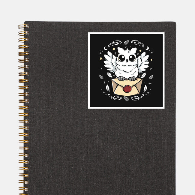 The Magic Owl-None-Glossy-Sticker-Vallina84