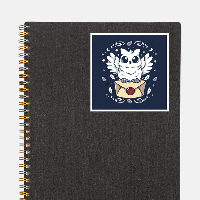 The Magic Owl-None-Glossy-Sticker-Vallina84