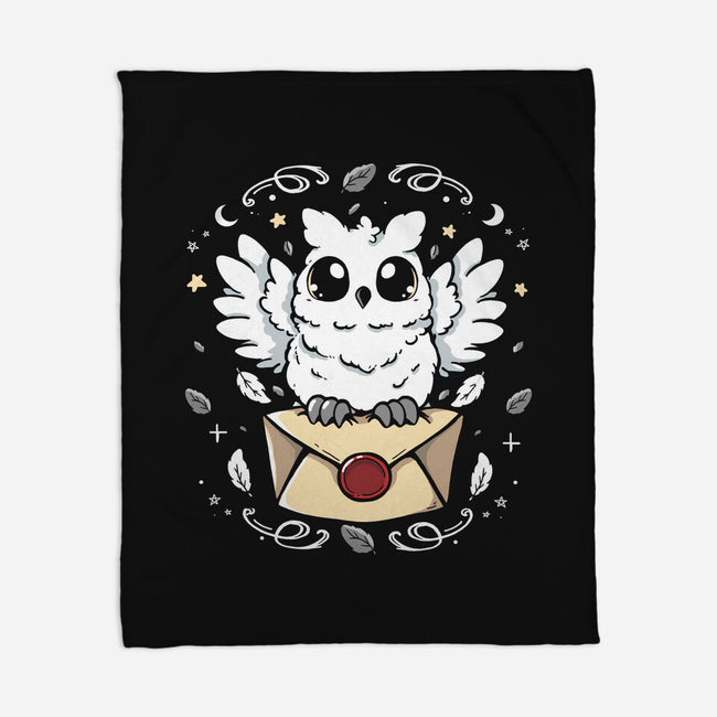 The Magic Owl-None-Fleece-Blanket-Vallina84