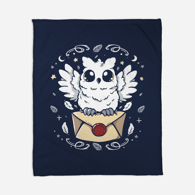 The Magic Owl-None-Fleece-Blanket-Vallina84