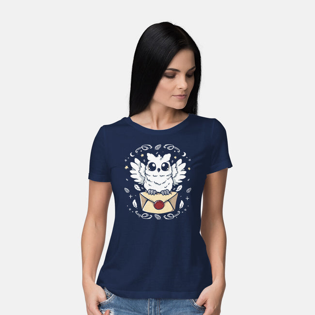 The Magic Owl-Womens-Basic-Tee-Vallina84