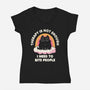 I Need To Bite People-Womens-V-Neck-Tee-koalastudio