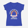 I Need To Bite People-Womens-V-Neck-Tee-koalastudio