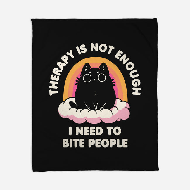 I Need To Bite People-None-Fleece-Blanket-koalastudio