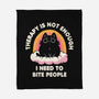 I Need To Bite People-None-Fleece-Blanket-koalastudio