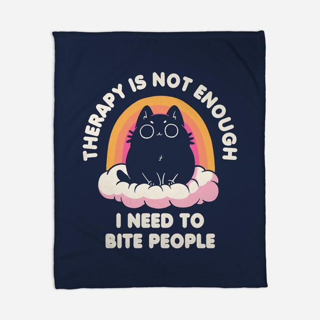 I Need To Bite People-None-Fleece-Blanket-koalastudio