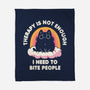 I Need To Bite People-None-Fleece-Blanket-koalastudio