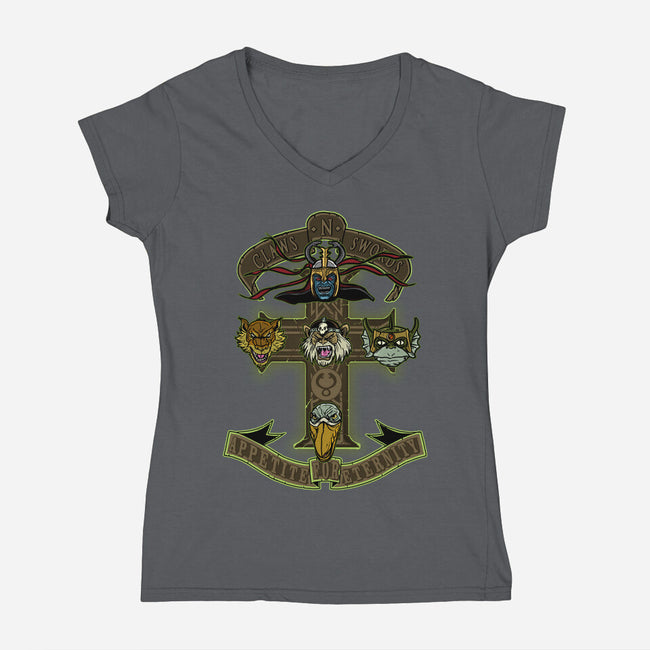 Appetite For Eternity-Womens-V-Neck-Tee-AndreusD