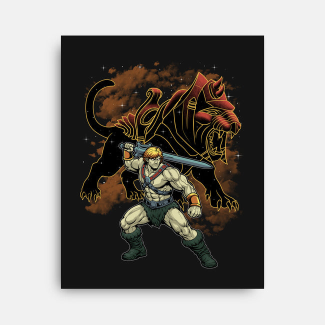 Power And Claw-None-Stretched-Canvas-Astrobot Invention