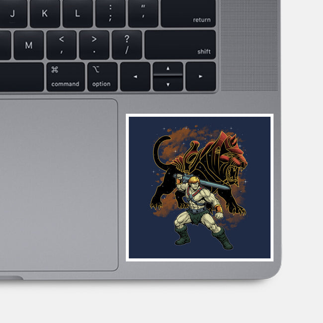 Power And Claw-None-Glossy-Sticker-Astrobot Invention