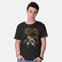 Power And Claw-Mens-Basic-Tee-Astrobot Invention