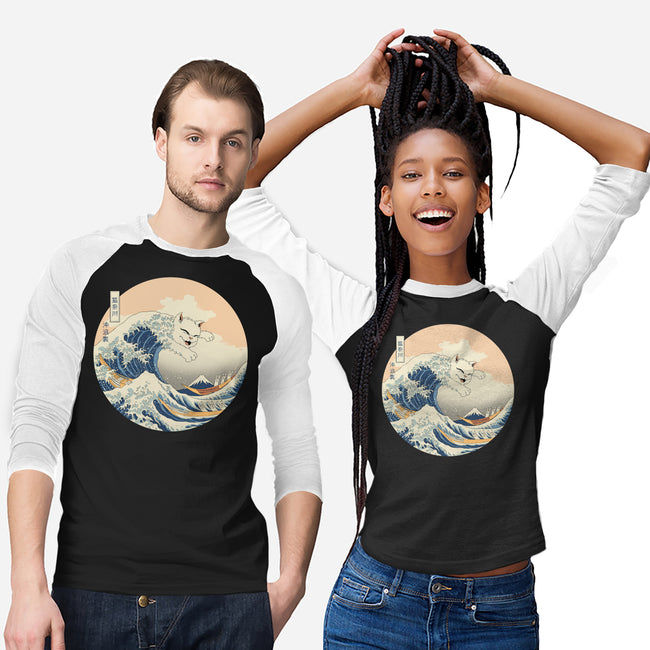 The Great Cat-nagawa-Unisex-Baseball-Tee-vp021