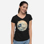 The Great Cat-nagawa-Womens-V-Neck-Tee-vp021
