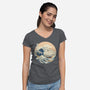 The Great Cat-nagawa-Womens-V-Neck-Tee-vp021