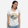The Great Cat-nagawa-Womens-V-Neck-Tee-vp021